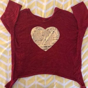 Open back sweater